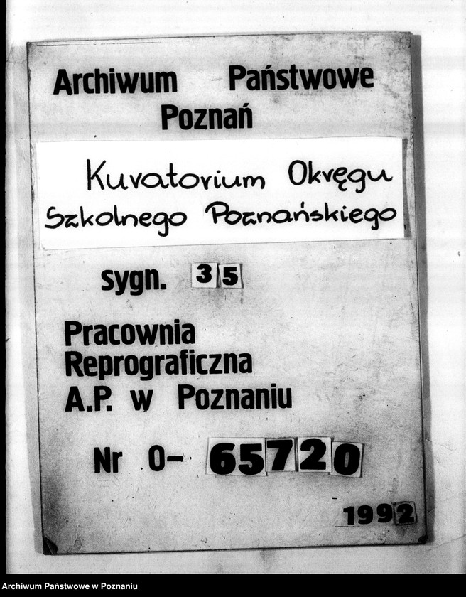Obraz 1 z jednostki "[Sprawozdania roczne ze stanu wychowania fizycznego w szkołach powszechnych nadesłane przez Inspektoraty Szkolne: Poznań- miasto, Poznań- powiat, Rawicz, Śrem, Środa, Szamotuły, Szubin, Wągrowiec, Wolsztyn, Września, Wyrzysk, Żnin]"