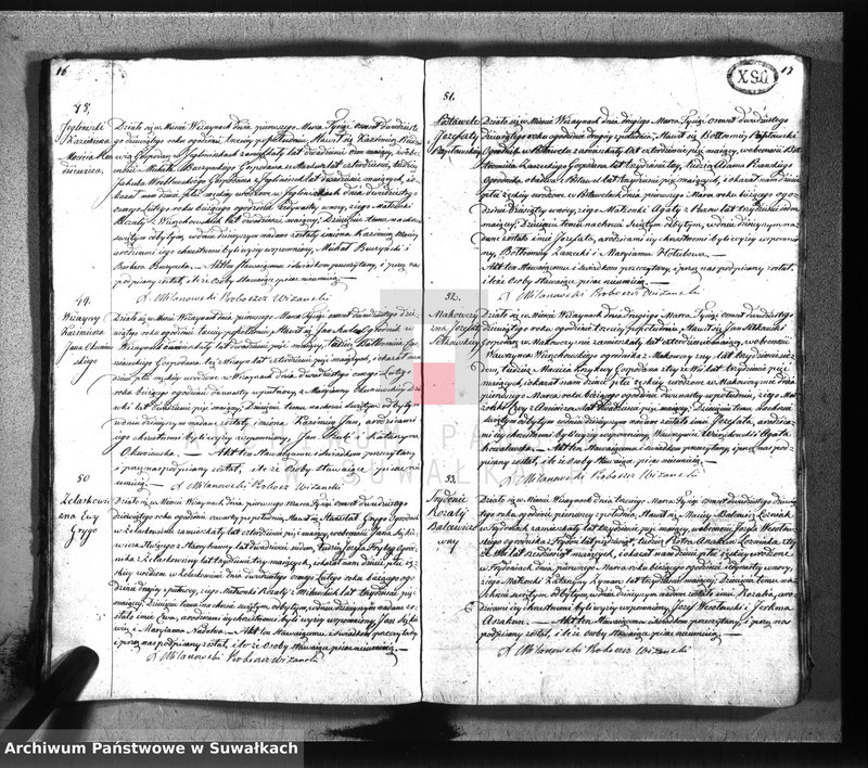 image.from.unit.number "Duplikat parafij wiżaynskiey z roku 1829"