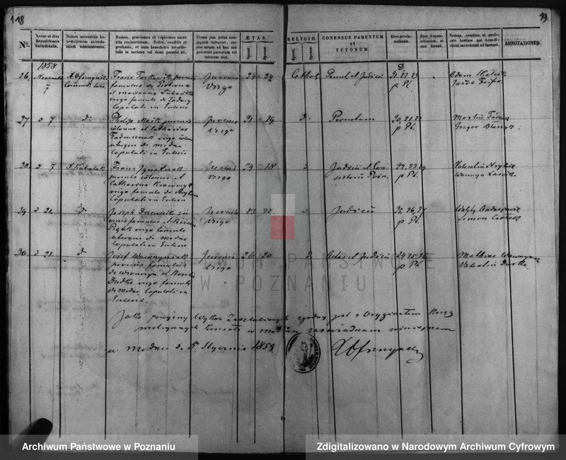 Obraz 13 z jednostki "Duplicatus baptisatorum, copulatorum, mortuorum"
