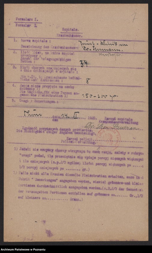 Obraz 9 z jednostki "[Wykazy zakładów dobroczynnych w Toruniu w związku z racjonowaniem żywności]"