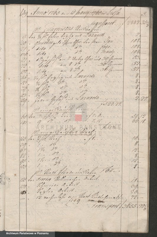 Obraz 7 z jednostki "Quartalrechnungen der Stadt Lissa; język niemiecki"