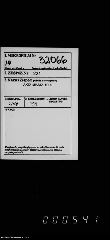 Obraz 2 z jednostki "O gorodskoj rospisi na 1895 g."