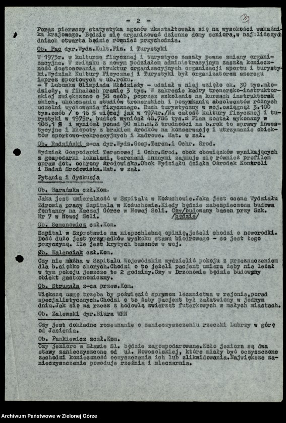 image.from.unit.number "Protokóły z posiedzeń Komisji Zdrowia, Spraw Socjalnych i Ochrony Środowiska Wojewódzkiej Rady Narodowej w Zielonej Górze"