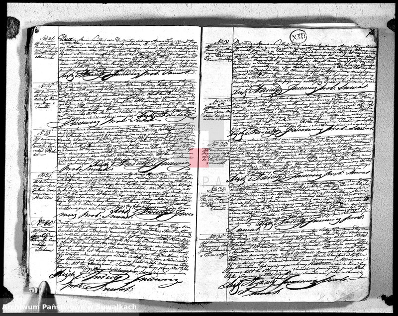 image.from.unit.number "Księga duplikat urodzonych, zaślubionych i zeszłych urzędnika stanu cywilnego, parafji suwalskiey na rok 1833"