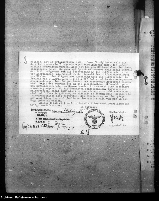 Obraz 6 z jednostki "Blinden- und Gehörlosen- Unterricht. Hilfsschulen. Hebammenvorschule"