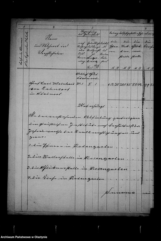 image.from.unit.number "/Recess in der Reallasten- Ablösungssachen der Kirchengemeinde Rosengarten von der Kgl. Gen. Kommision für die Provinzen Ost- u. Westpreussen u. Posen mit Ablösungsberechnung in Abschrift/"