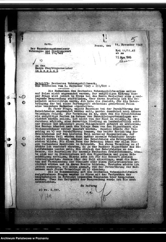 Obraz 9 z jednostki "Deutsches Wohnungshilfswerk. Bau von Behelfsheimen im Kreise Leslau (Włocławek)"