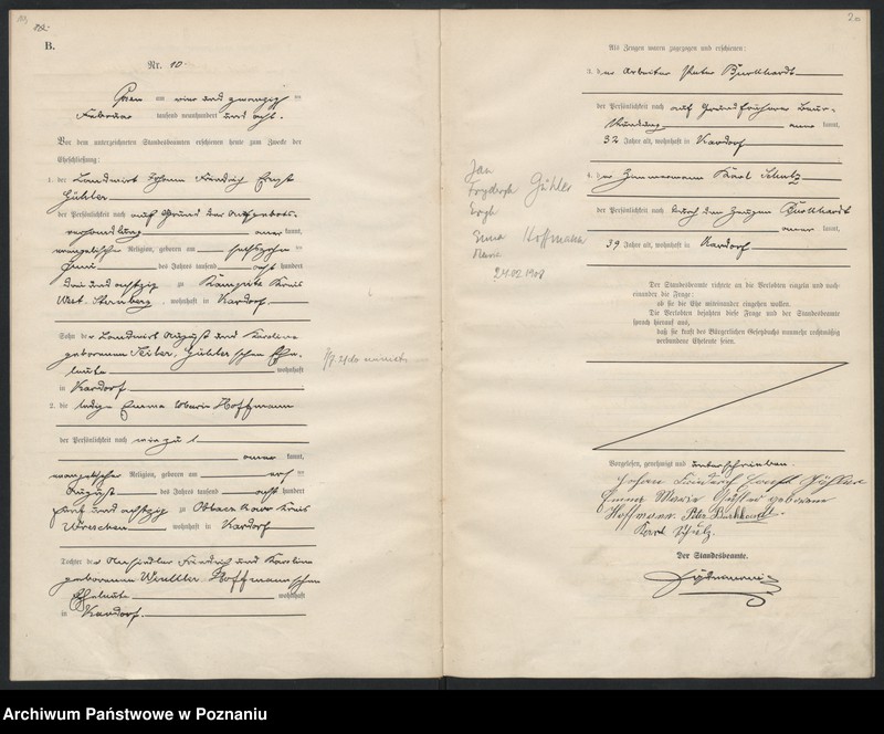 Obraz 12 z jednostki "Księga miejscowa małżeństw"