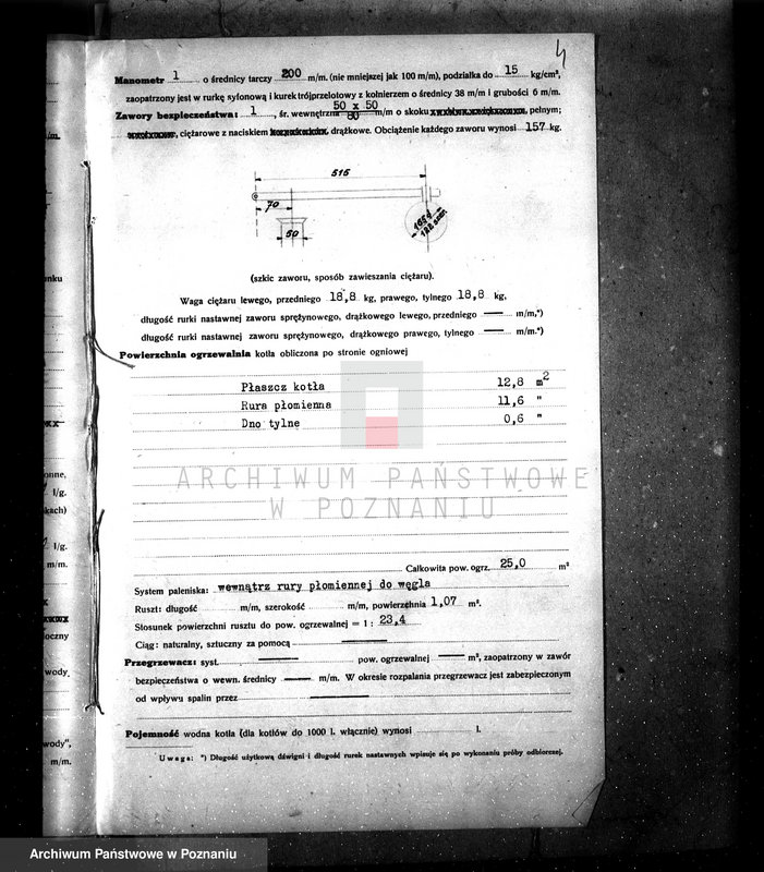 Obraz 8 z jednostki "Warsztat W. Mańkowskiego w Gostyniu kocioł wulkanizacyjny nr woj. kotła 6408"