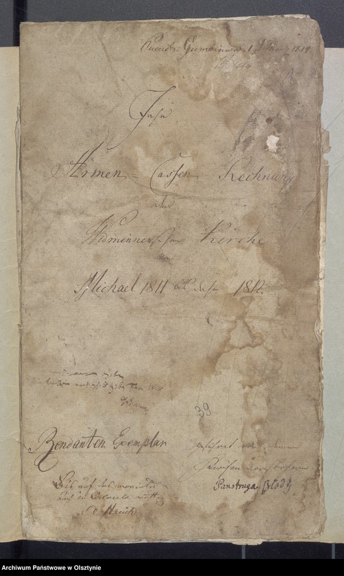 image.from.unit.number "Jahr Armen Cassen Rechnung der Widminnschen Kirche"