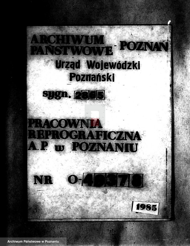 Obraz 1 z jednostki "Przewłaszczenie ziem dotacyjnych Kopanica-Starężynek powiat wągrowieckiego"