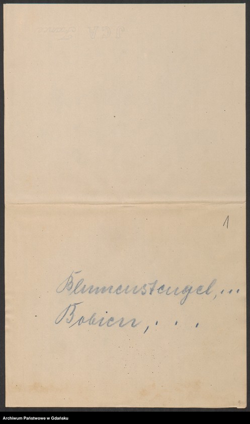 image.from.unit.number "Karty meldunkowe: Blumenstengel - Boedcke"