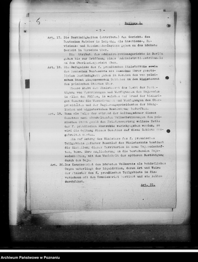 Obraz 9 z jednostki "Niemieckie tłumaczenia polskiej ustawy o tymczasowej organizacji byłej dzielnicy pruskiej"