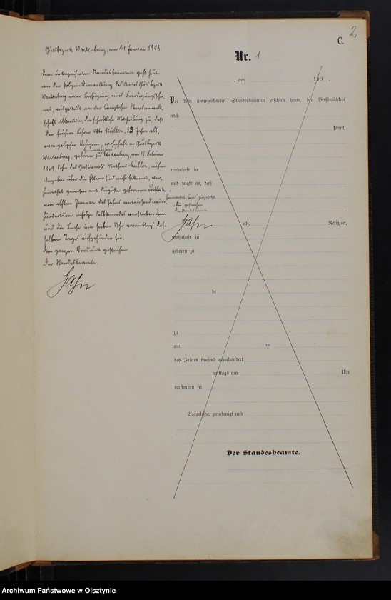 image.from.unit.number "Sterbe-Haupt-Register Nr 1 - 8"