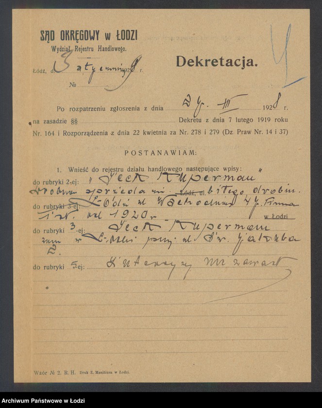 Obraz 6 z jednostki "Icek Kuperman – sprzedaż bitego drobiu"