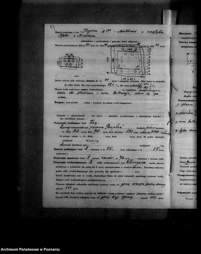 image.from.unit.number "Młyn, tartak i gorzelnia w Gołaszynie powiat rawicki K. Rzóski nr woj. kotła 407"