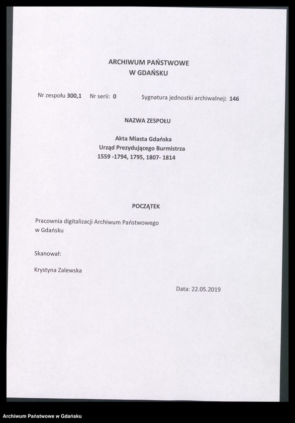 image.from.unit.number "Acta coram officio […] Johannis Wahl Praeconsulis ac Praesidis cuius vices gessit […] Praeconsul Nathanael Godofredus Ferber [15.III.1752-12.III.1753] […] Praesidis ac Fisci Administratoris [19.IV.1752-6.III.1753] /2 indeksy/"