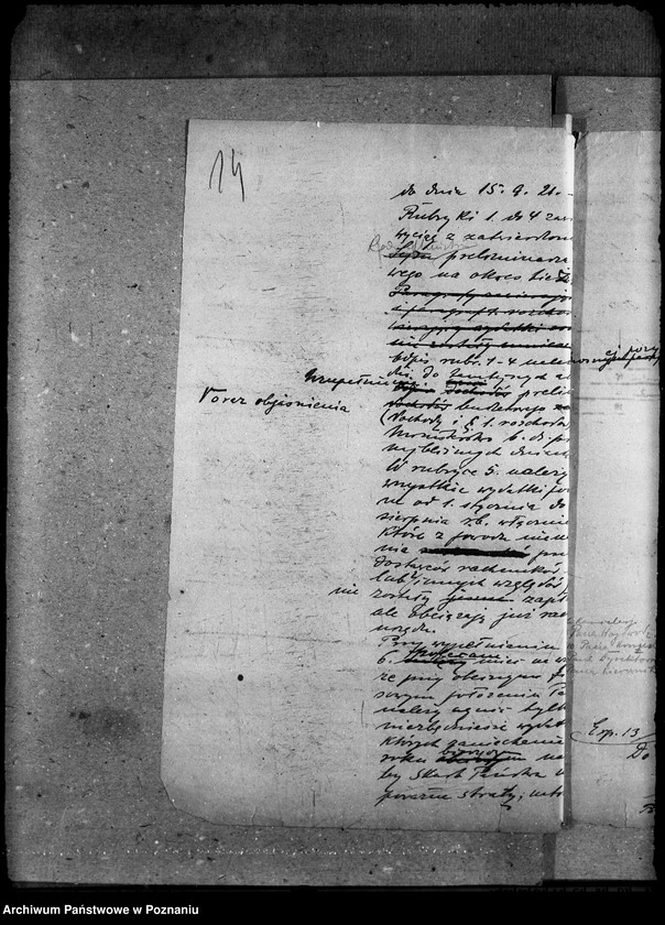 Obraz 19 z jednostki "Budżet, okólniki departamentu skarbu, rok 1921"