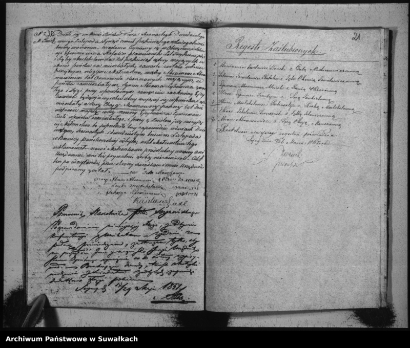 image.from.unit.number "Duplikat Akt Urodzonych, Zaślubionych i Umarłych Urzędnika Stanu Cywilnego Okręgu Puńsk z r.1850."