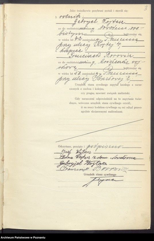 Obraz 4 z jednostki "Księga miejscowa małżeństw tom I [Rejestr główny małżeństw]"