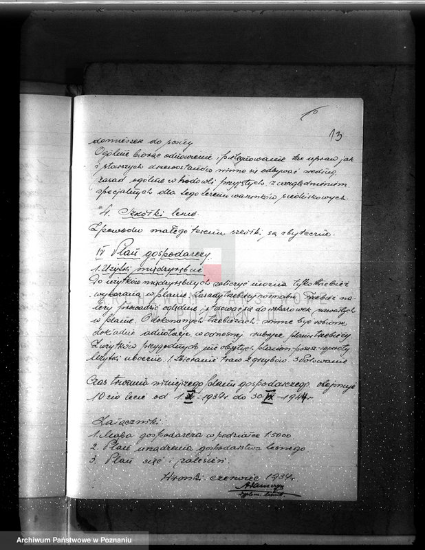 Obraz 17 z jednostki "Plan urządzenia gospodarstwa leśnego dla lasu majętności Piotrowo powiat szamotulski 1934-1944"