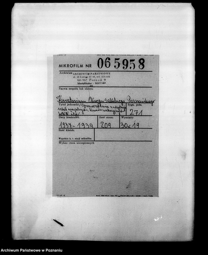 Obraz 2 z jednostki "[Sprawozdania z wizytacji szkół specjalnych, kursów wakacyjnych WKN i tym podobne]"