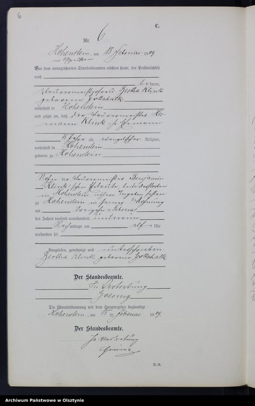 image.from.unit.number "Sterbe-Neben-Register Nr 1 - 43"