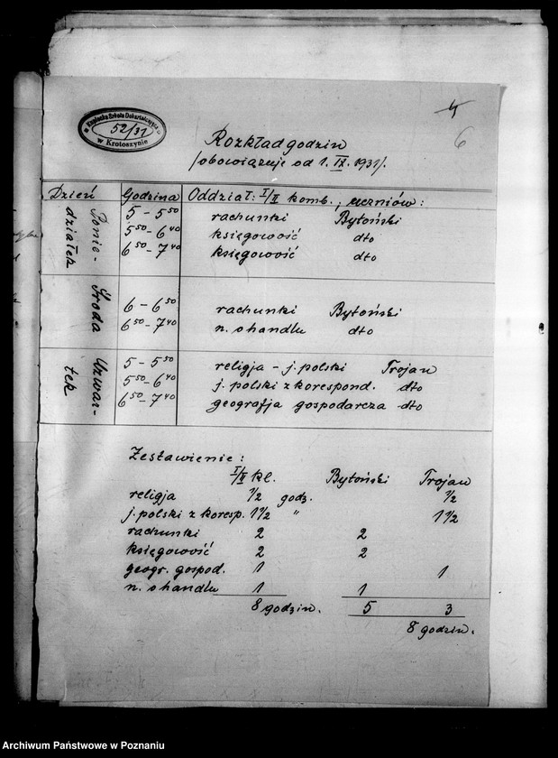Obraz 9 z jednostki "Szkoła Dokształcająca Kupiecka - Krotoszyn"