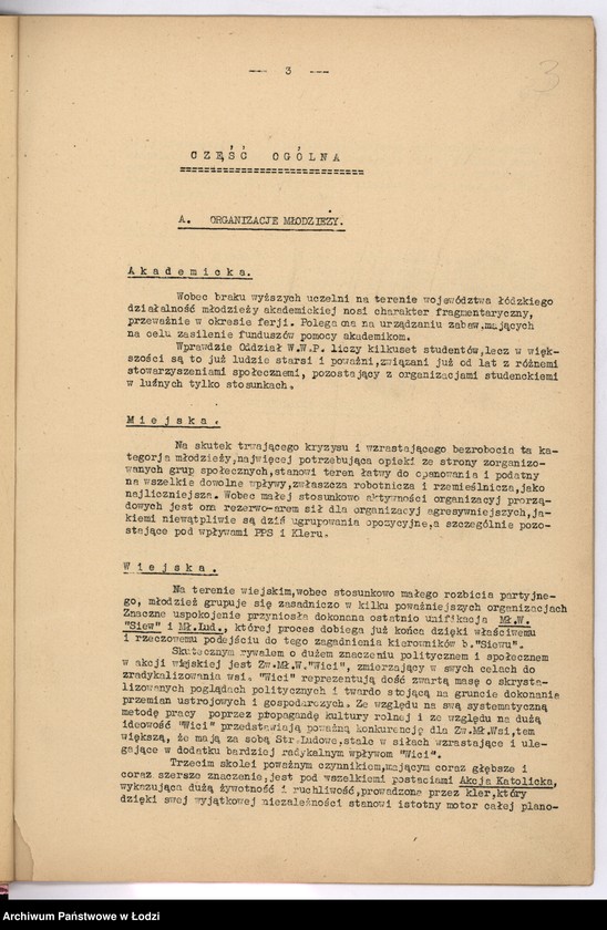 Obraz 6 z jednostki "[Półroczne sprawozdania wojewody z życia polskich organizacji związkowych i stowarzyszeń]"