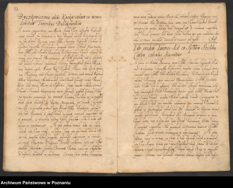 Obraz 9 z jednostki "Protocolon actorum officii consularis Posnaniensis."