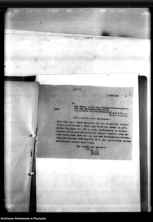 Obraz 6 z jednostki "Überlassung des Forts IX a, w Poznaniu na rzecz Centrali"