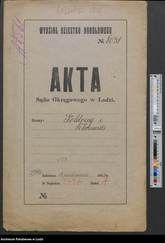 Obraz 2 z jednostki "Goldring i Kleczewski – sprzedaż towarów manufakturowych"