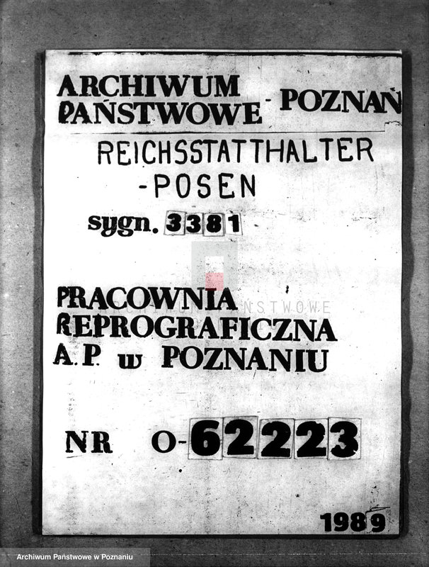 Obraz 1 z jednostki "Gliederungsplan der Landesbauernschaft Wartheland"