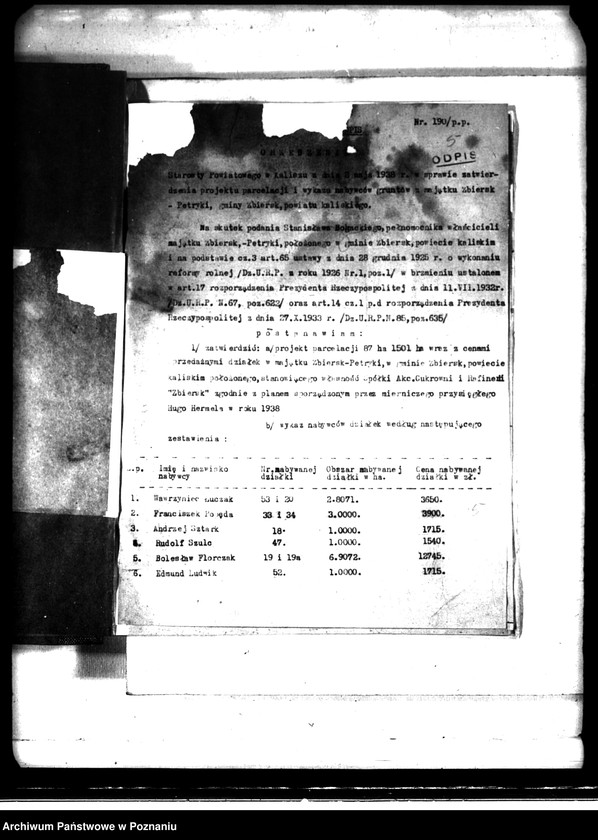 Obraz 9 z jednostki "/Parcelacja prywatna powiat kaliski/"