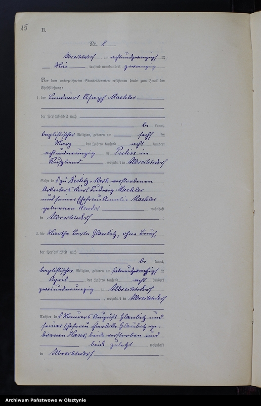 image.from.unit.number "Heiraths-Neben-Register Nr 1 - 29 [ Księga małżeństw - wtóropis ]"