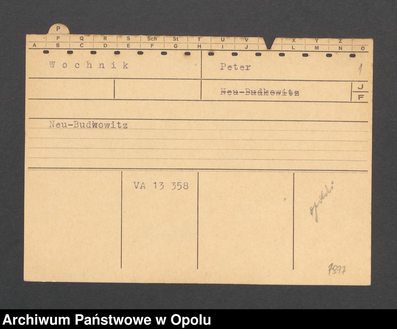 Obraz 3 z jednostki "[Wochnik Peter, Neu Budkowitz]"