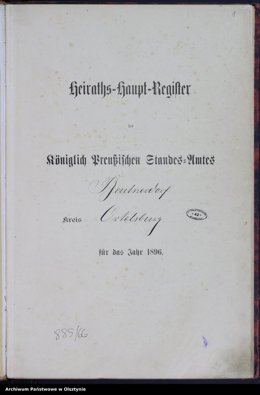 image.from.unit.number "Heiraths-Haupt-Register Nr 1 - 40"