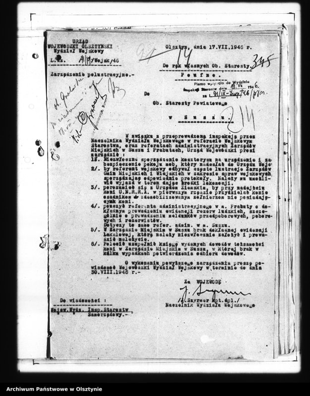 image.from.unit.number "Zarządzenia polustracyjne wydz. Wojskowych"
