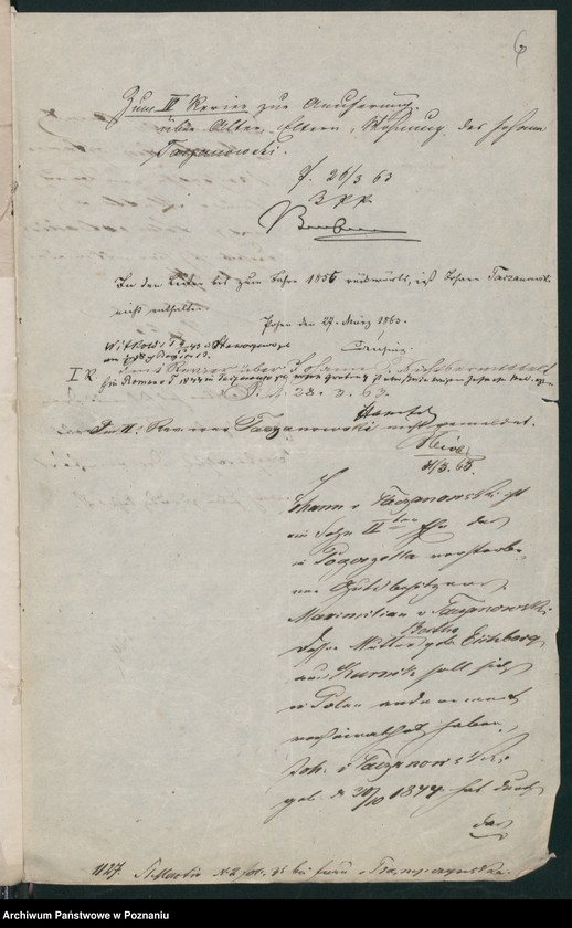 Obraz 9 z jednostki "A. betr. den Johann Taczanowski, Gutsbesitzer - Sohn"