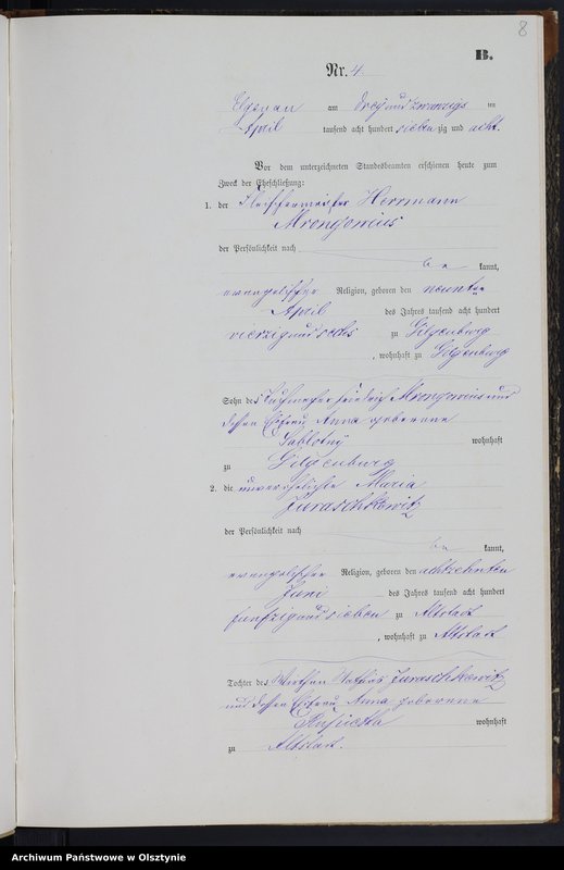 image.from.unit.number "Heiraths-Neben-Register Nr 1 - 20"