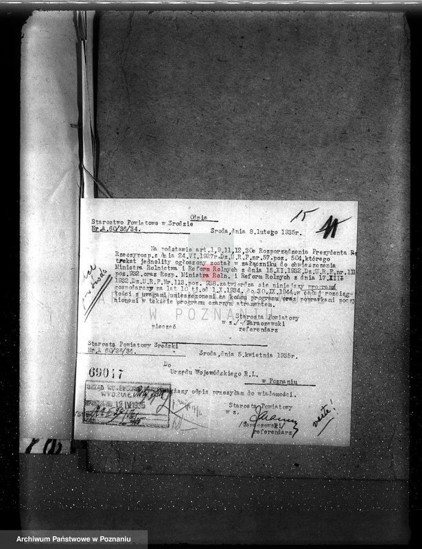 Obraz 19 z jednostki "Nadzór nad gospodarką w lasach majętności Tulce powiat średzki"