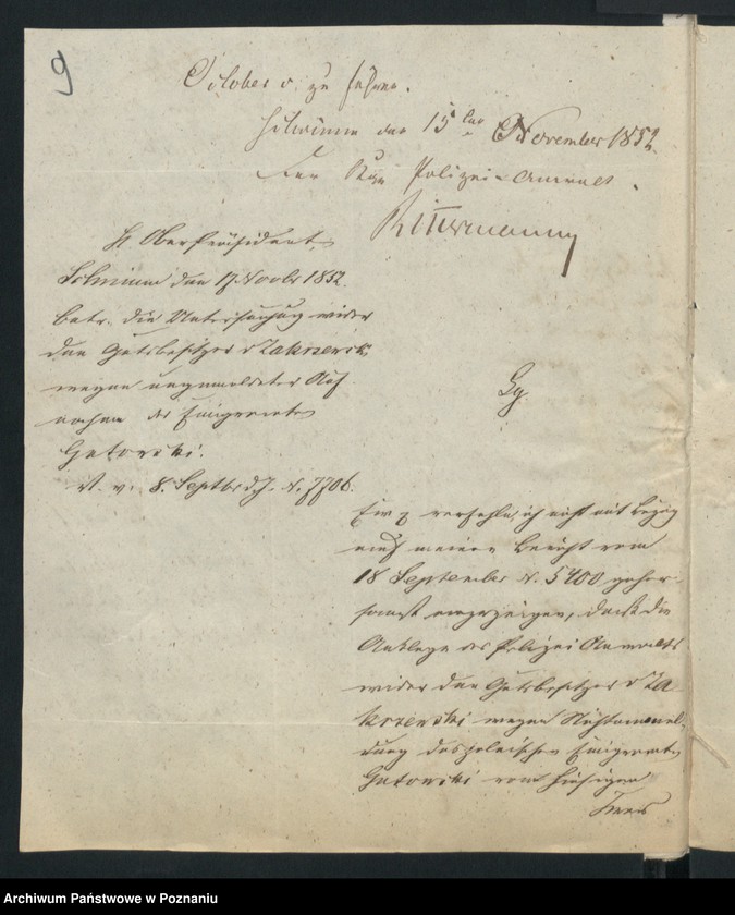 Obraz 12 z jednostki "A. betr. Franz Cramer, stud. theol. et phil. aus Posen zeitweilig beim Gutsbesitzer Xaver von Zakrzewski in Ciechowo"