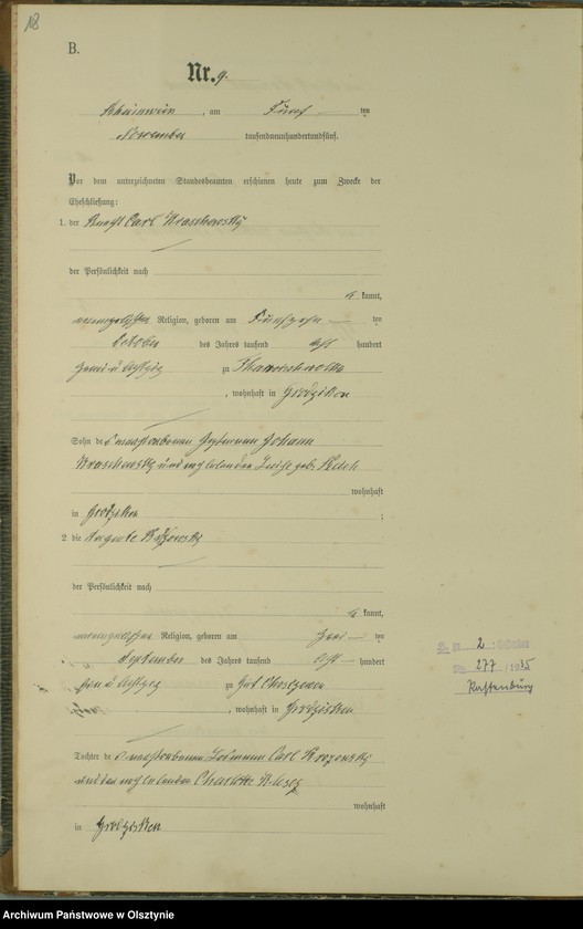 image.from.unit.number "Heiraths-Haupt-Register Nr 1 - 16"