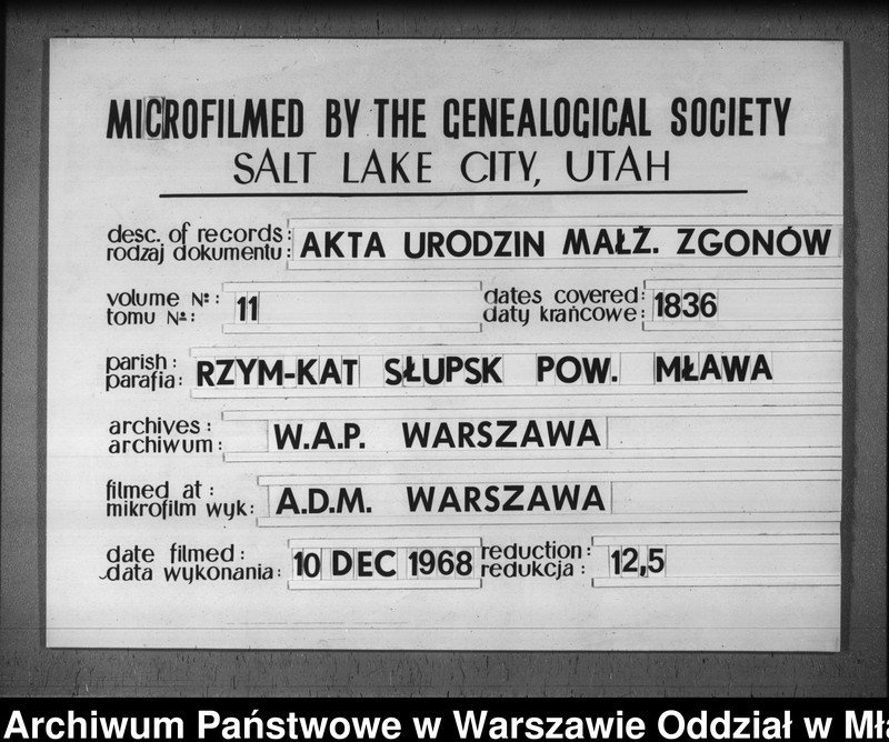 image.from.unit.number "Akta urodzeń, małżeństw i zgonów"