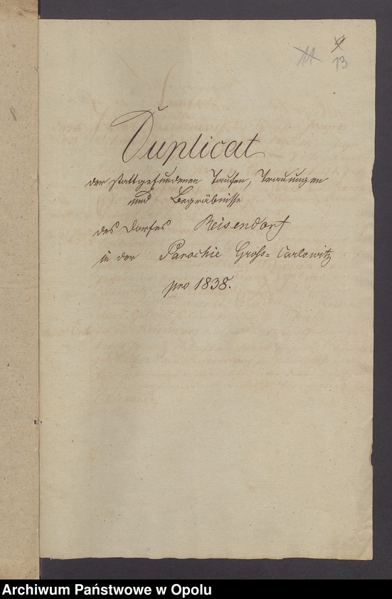 image.from.unit.number "[Duplikaty ksiąg metrykalnych parafii rzymskokatolickiej w Karłowicach Wielkich dotyczące miejscowości Rusinowice: zgony 1805; chrzty i zgony 1810, 1838, 1839; chrzty 1840]"