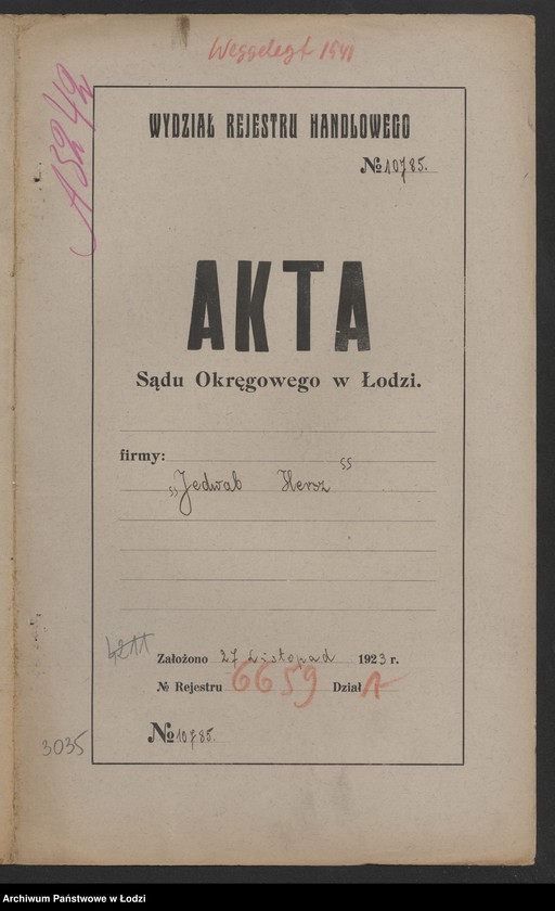 Obraz 2 z jednostki "Jedwab Hersz- snowalnia i trajbernia"