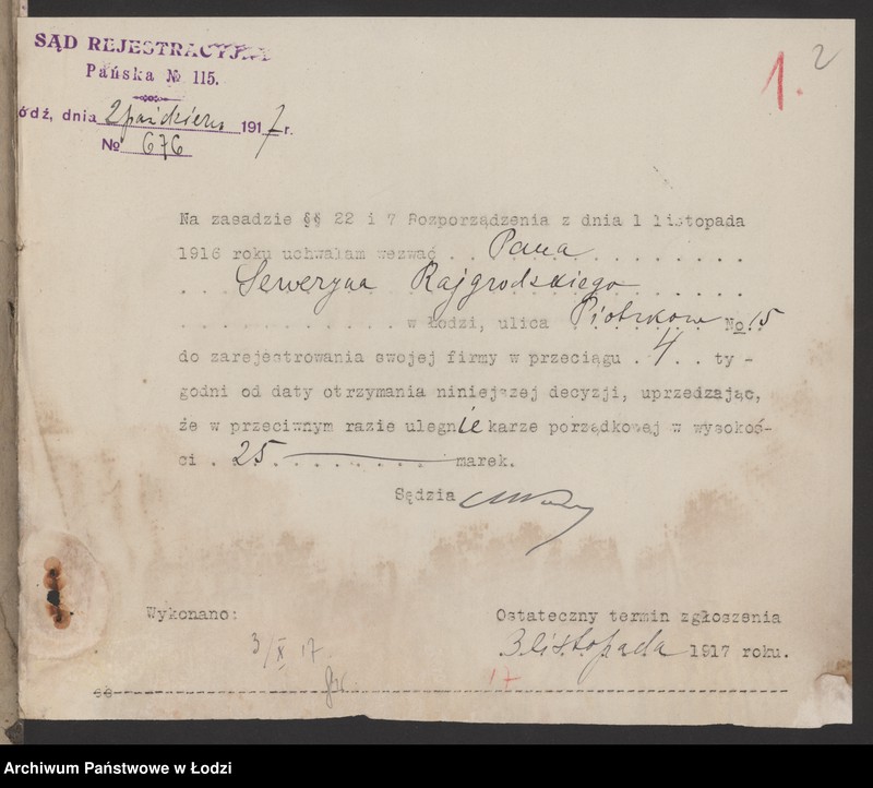 Obraz 4 z jednostki "Seweryn Rajgrodzki – przedstawiciel głównej ajentury Towarzystwa L’ Urbaine"