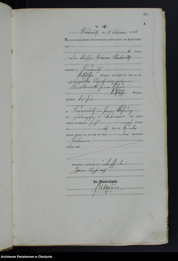 Obraz 14 z jednostki "Geburts-Haupt-Register Nr 1 -85, 1-77, 1-92, 1-76"
