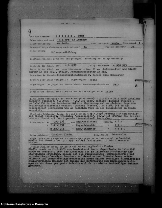 Obraz 13 z jednostki "Ernennungen und Versetzung der Angestellten"