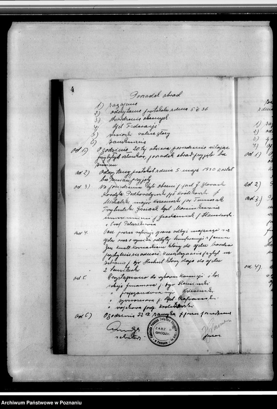 Obraz 8 z jednostki "Protokolarz Federacji Polskich Związków Obrońców Ojczyzny Zarządu Grodzkiego w Poznaniu"